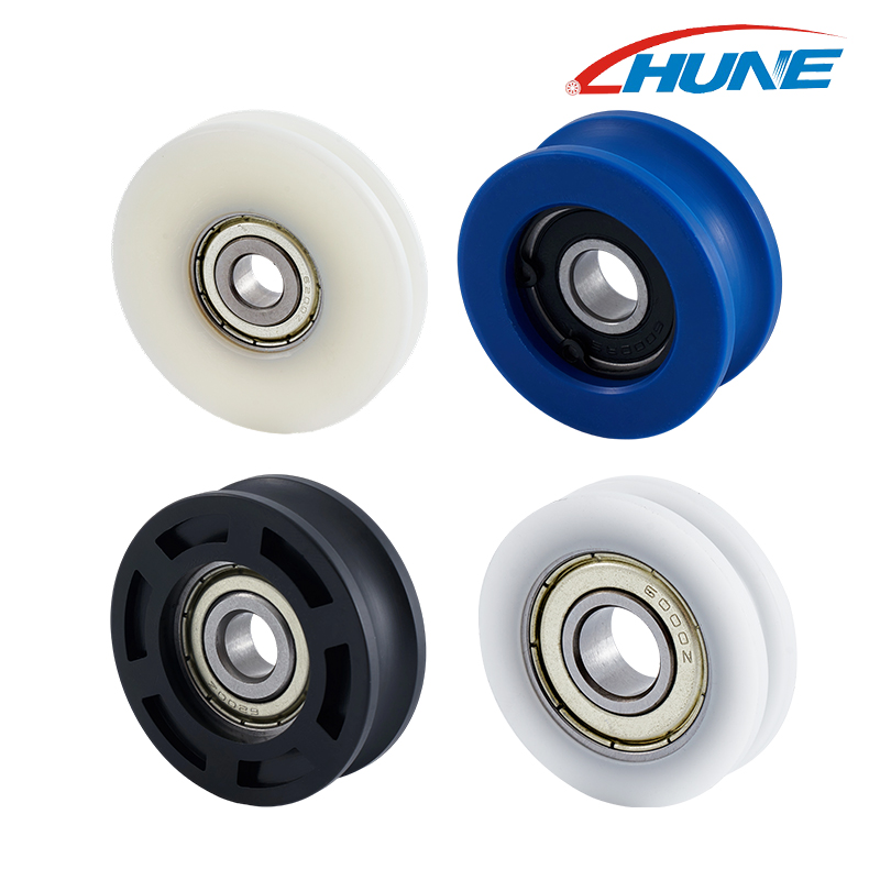 U Groove Poulley Wheel 6100ZZ 6200ZZ Guide de roulement de piste