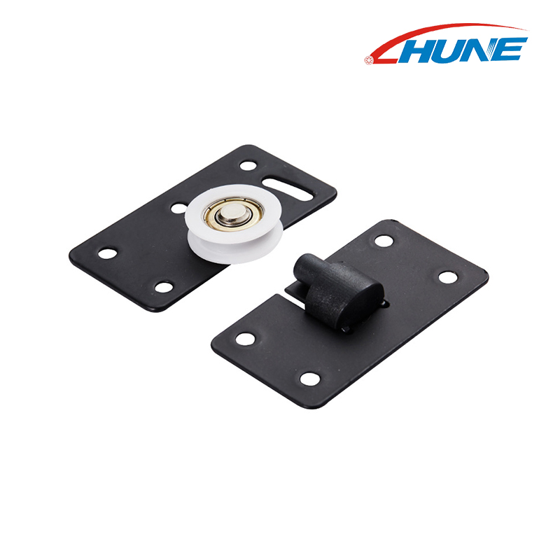 Matériel de garde-robe, meuble de meuble, rouleau de porte coulissante réglable, rouleau coulissant en Nylon