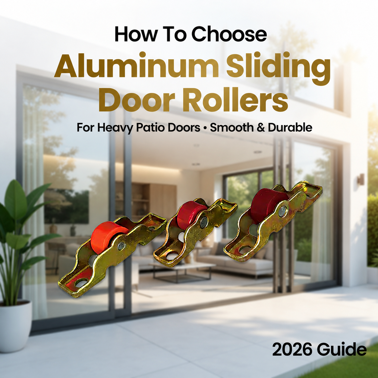  Comment choisir des rouleaux de porte coulissante en aluminium pour une porte patio lourde