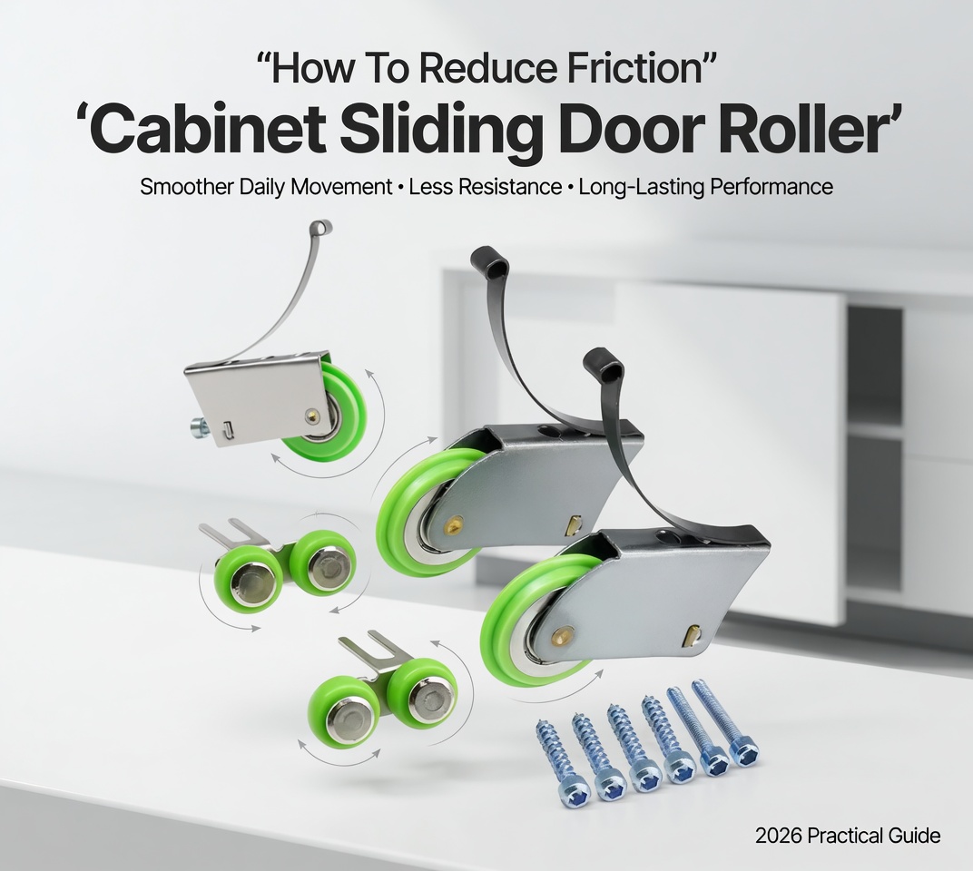  Comment réduire la friction avec le rouleau de porte coulissante d'armoire