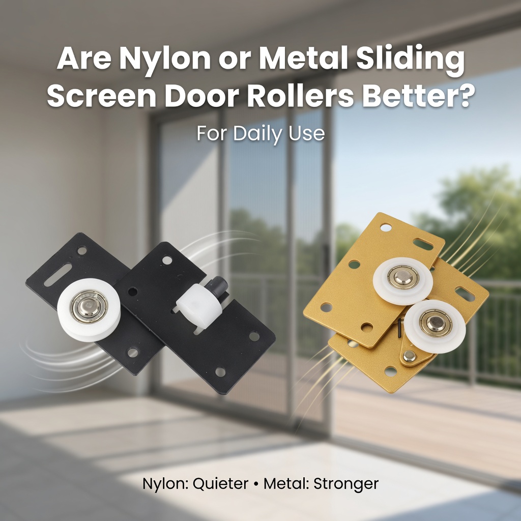  Les rouleaux de porte moustiquaire de sécurité coulissante en nylon ou en métal sont-ils plus adaptés à un usage quotidien