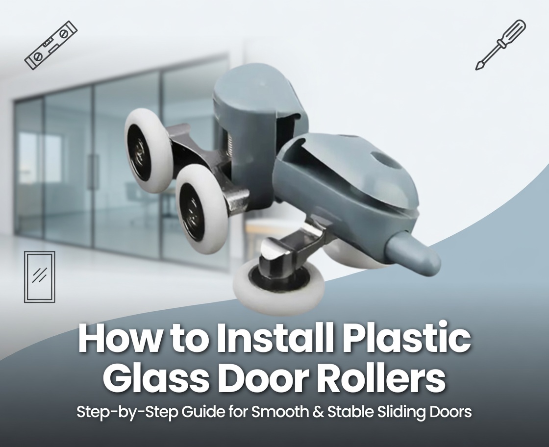  Comment installer des rouleaux de porte en verre en plastique